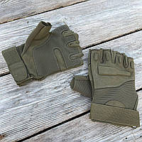 Тактические перчатки, перчатки военные без пальцев походные армейские, солдатские перчатки