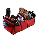 Органайзер - холодильник у багажник автомобіля TRUNK ORGANIZER & COOLER червоний, фото 2