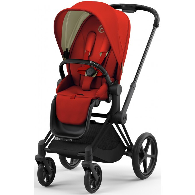 Прогулянкова коляска Cybex Priam 4.0 Autumn Gold шасі Matt Black 2023 р., фото 1