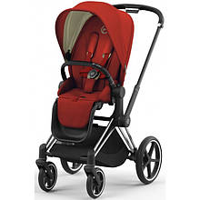 Прогулянкова коляска Cybex Priam 4.0 Autumn Gold шасі Chrome Black 2023 р.