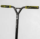 Трюковий самокат Best Scooter колеса 110 мм, HIC-система, ПЕГІ, алюмінієвий диск і дека, ширина керма 55 см, фото 7