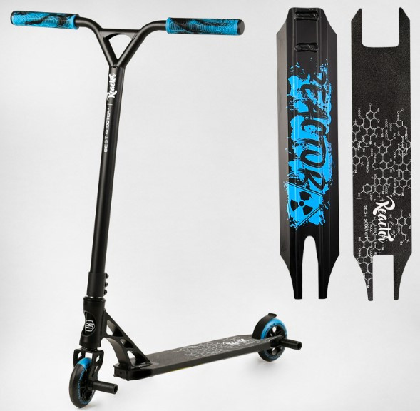 Трюковий самокат Best Scooter колеса 110 мм, HIC-система, ПЕГІ, алюмінієвий диск і дека, ширина керма 55 см
