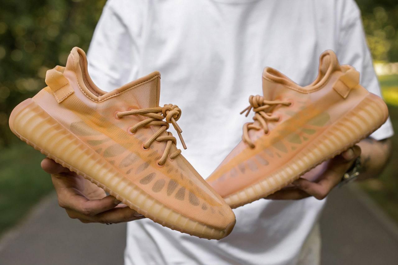 Кросівки чоловічі помаранчеві Yeezy Boost 350 V2 Mono Clay (06498)