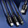Кабель Remax WK Design WDC-137th USB - (Lightning+MicroUSB+Type-C) (1.2m) (Чорний), фото 3