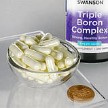 Бор (Цитрат, аспартат і гліцинат) Swanson Triple Boron Complex 3 мг 250 капсул, фото 4