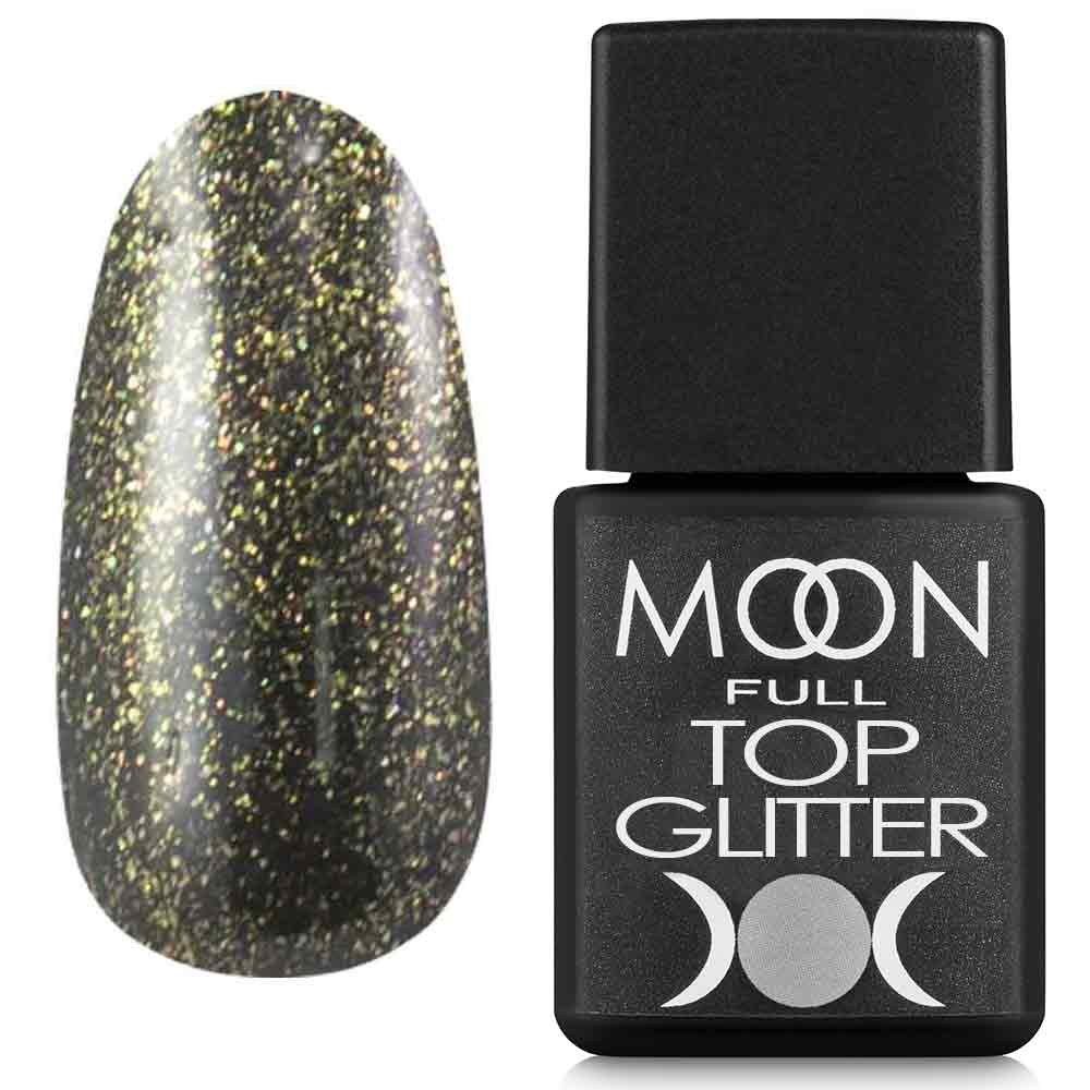 Топ MOON FULL Glitter №02 Gold 8мл, фото 1