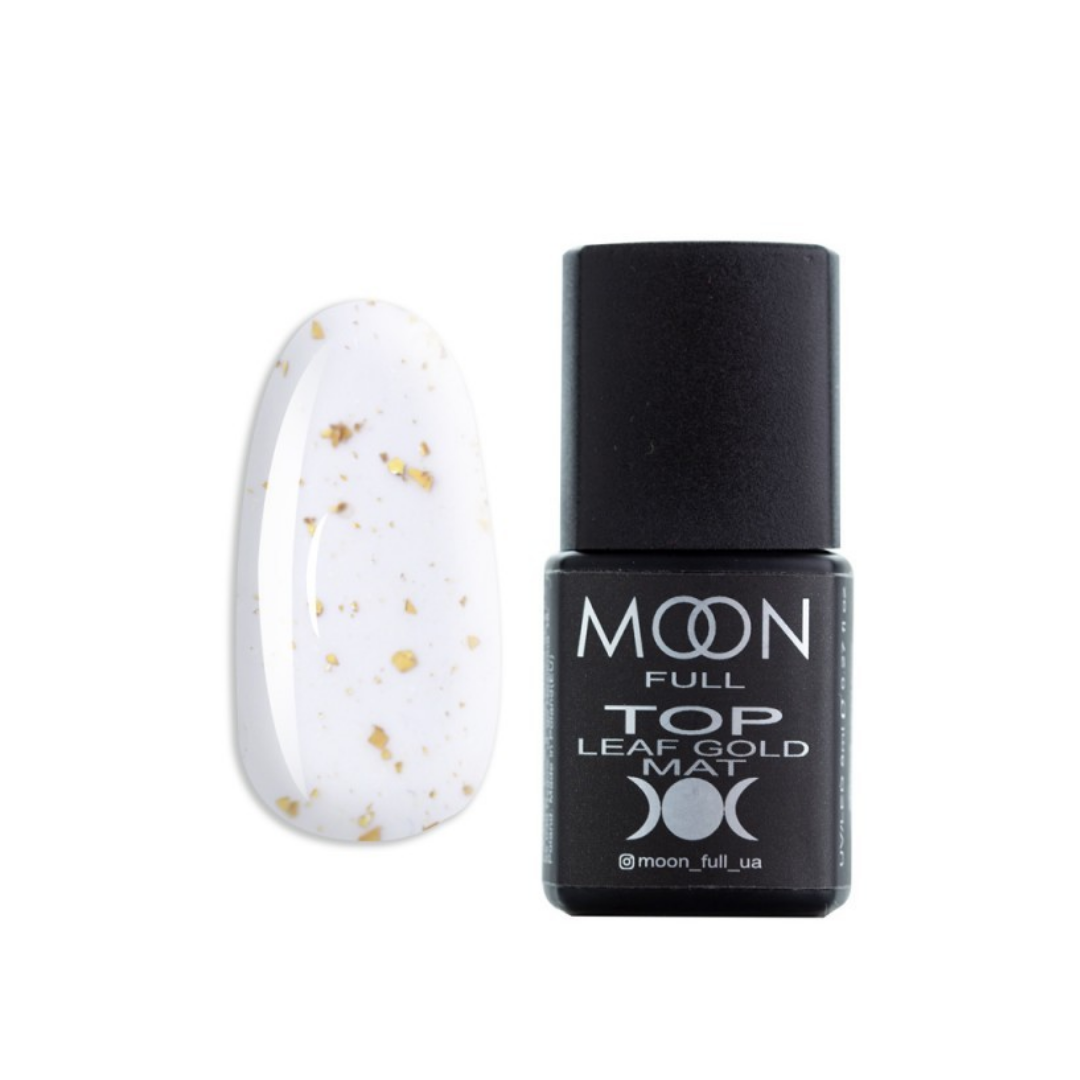 Топ без липкого шару MOON FULL Leaf gold, 8мл, фото 1