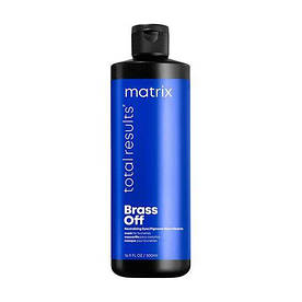 Маска для нейтрализации медных оттенков окрашенных волос Matrix Total Results Brass Off Hair Mask 500 мл.