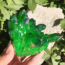 Натуральний камінь кварц із зеленим напиленням. Мінерал Green quartz. Празем 70g. Зелений кварц, фото 4