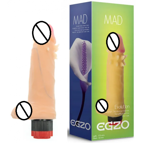 Вібратор з вусиками EGZO Ciberskin SVS002 ( 17,5 см х 3,5 см) Супер шоп