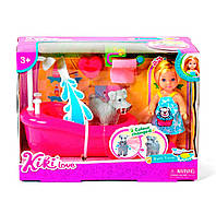 Детская игрушка «Кукла с аксессуарами ванна собачка, разноцветная». Производитель - Kimi (86232048)