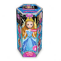 Детский набор для творчества "Princess Doll" Danko Toys CLPD-02 укр Голубое платье, Vse-detyam