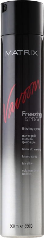 Лак-спрей для волос сильной фиксации Matrix Vavoom Freezing Spray Finishing Spray 500 мл.