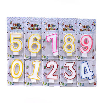 Свічка для торта "Цифри "0" 5151-0 G-Rich