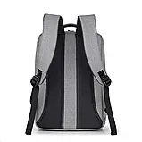 Рюкзак Oumantu 9003, міський портфель для ноутбука 15.6", розмір 42х30х12 см, оригінал — Синій, фото 10