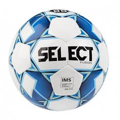 М'яч футбольний SELECT Fusion (005) бел/сін, розмір 3
