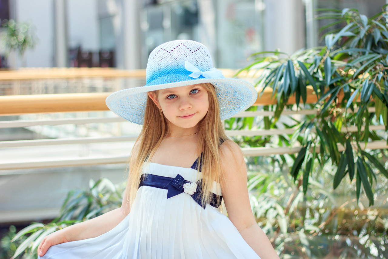 Дитяча капелюх для дівчинки TUTU Польща 3-002563 Білий