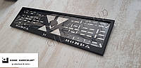 Рамка номерного знака для Honda + логотип металл хром