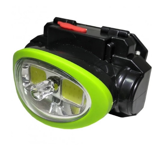 Налобний Ліхтарик Bailong BL 0520 COB + Laser, 2 різ. корпус-пластик, водостійкий, ударостійкий, 18650