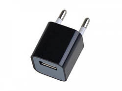 Мережевий зарядний пристрій 1A/5V black  на 1 USB порт