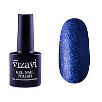 Гель-лак Vizavi 7,3мл glitter №706 фиолетовый