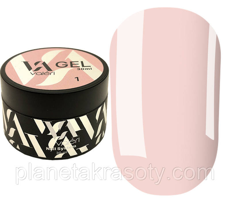 Гель для нарощування Valeri Builder Gel Nude, 1 30 мл, фото 1