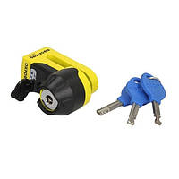 Мотозамок блокировки тормозного диска Oxford Mini T Disc Lock Yellow (LK291)