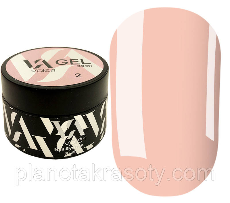 Гель для нарощування Valeri Builder Gel Nude, 2-30 мл, фото 1