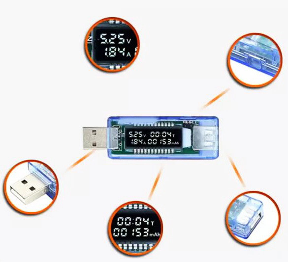 USB тестер емкости аккумуляторов - фото 3 - id-p263523944