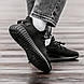Жіночі Кросівки Adidas Yeezy Boost 350 All Black 37-41, фото 5