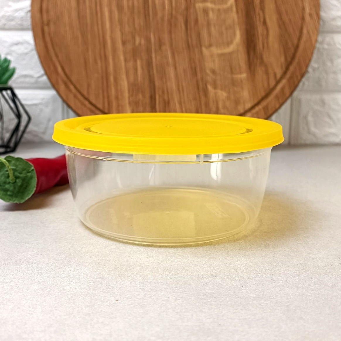 Невеликий пластиковий судочок для їжі 0.7л, Економ Ал-пластик, фото 1