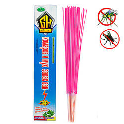 Засіб від комарів на природі "Guanghe" 30 см (30 шт/уп), арома палички від комарів та мух Рожеві