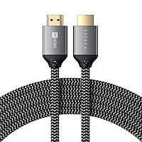 HDMI кабель Satechi 8K HDMI Ultra High Speed Cable, Space Gray (ST-8KHC2MM) Кабель для синхронізації даних