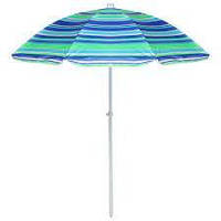Пляжный зонт с наклоном 1,7 м, расцветка разные цвета