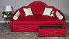 Дитячий диван ліжко для дівчинки MeBelle ETALLE 90х190 з ящиками для речей, червоний, червоний велюр, фото 6
