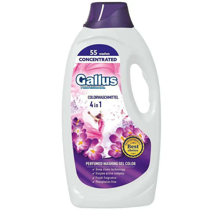 Гель для прання Gallus Professional 4в1 Color 1,98 л 55 циклів прання