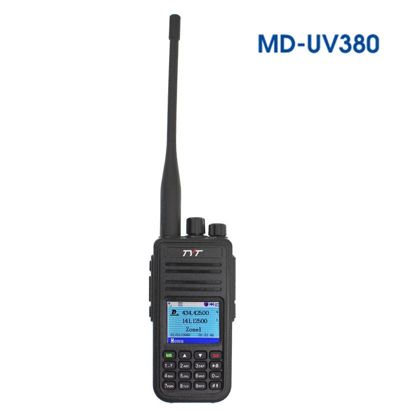 Рація цифрова TYT MD-UV380GPS 5W PRO серія VHF/UHF з GPS стеженням, 3000ch, USB, скремблер, до 8 км, ОРІГІНАЛ