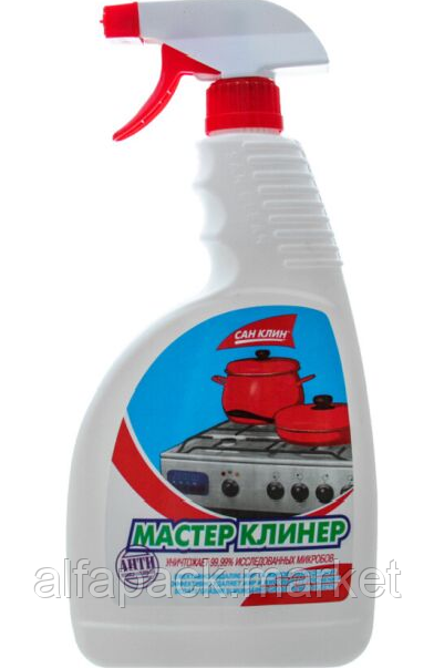 Сан Клин засіб для видалення жирів "Майстер Клінер" 750 мл з розпилювачем 070402002
