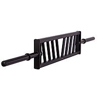 Гриф для штанги сталевий швейцарський мультихват Multi Grip Swiss Bar Zelart TA-3639 довжина 2,1м діаметр-28мм вага-21,5кг чорний