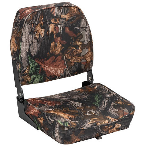Сидіння для човна яхти 19X 15.5X 16 камуфляж HIGH BACK FOLDING SEAT, фото 1