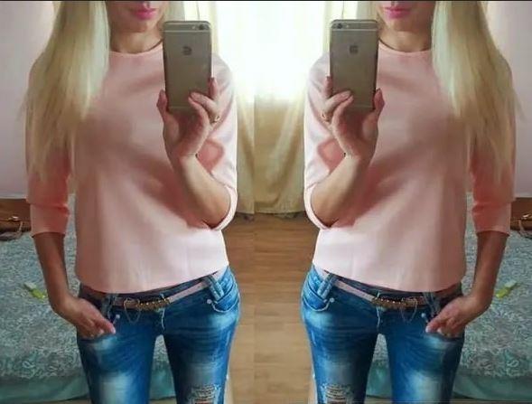 Стильна ніжно-рожева кофта,РОЗМІР ТІЛЬКИ 42