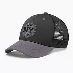 Кепка бейсболка з сіткою тракер INAL Нью Йорк NY New York S / 53-54 Чорний/ Сірий 318053