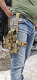Тактична кобура на стегно Combat бежевий камуфляж, фото 2