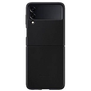 Чехол Sasmung Leather Cover Black для Galaxy Z Flip 3