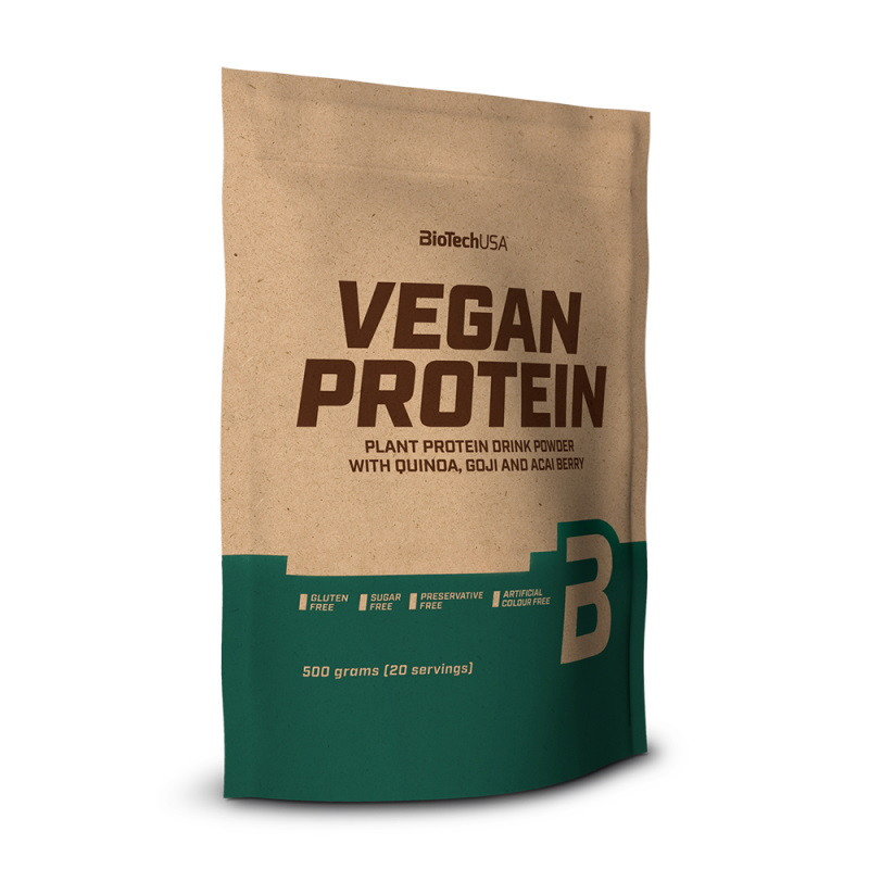 Протеїн Vegan Protein BioTech 500 г Без смакових добавок, фото 1