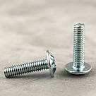 Гвинт DIN 967 з прессшайбою М 4х16 мм. Білий цинк, фото 3