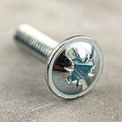 Гвинт DIN 967 з прессшайбою М 4х16 мм. Білий цинк, фото 4