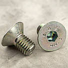 Гвинт потай з внутрішнім шестигранником Inbus DIN 7991 М12х20 мм. Білий цинк, фото 2