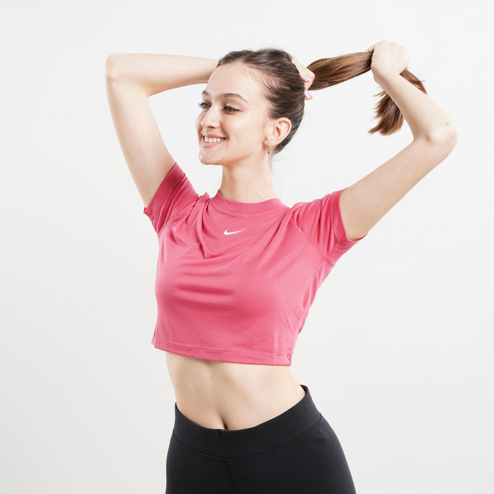 Футболка жіноча спортивна укорочена Nike W NSW ESSNTL TEE SLIM CRP LBR