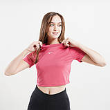 Футболка жіноча спортивна укорочена Nike W NSW ESSNTL TEE SLIM CRP LBR, фото 4